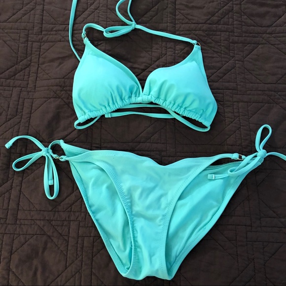🌞 Women's Forever 21 Mint Green Bikini - Picture 3 of 8